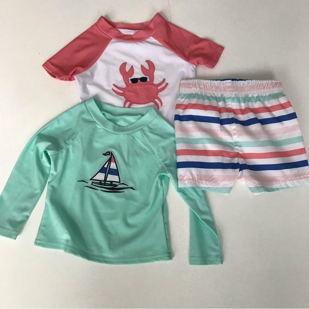 Crown & Ivy Baby Boys Swim Set